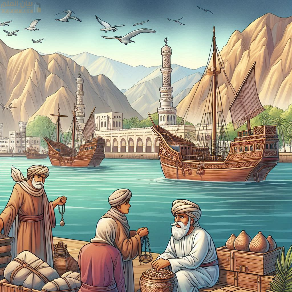 شبكة الطرق والموانيء والسلع العمانية