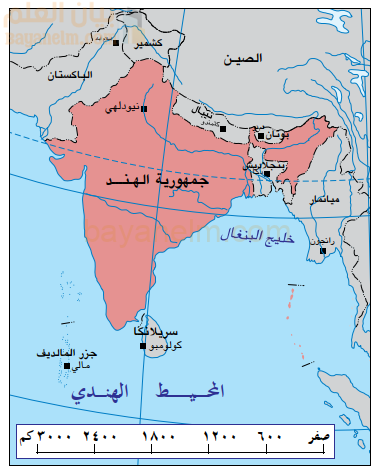 درس جمهورية الهند للصف التاسع المنهج العماني