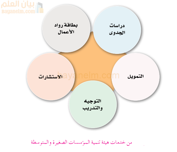 من خدمات هيئة تنمية المؤسسات المتوسطة والصغيرة