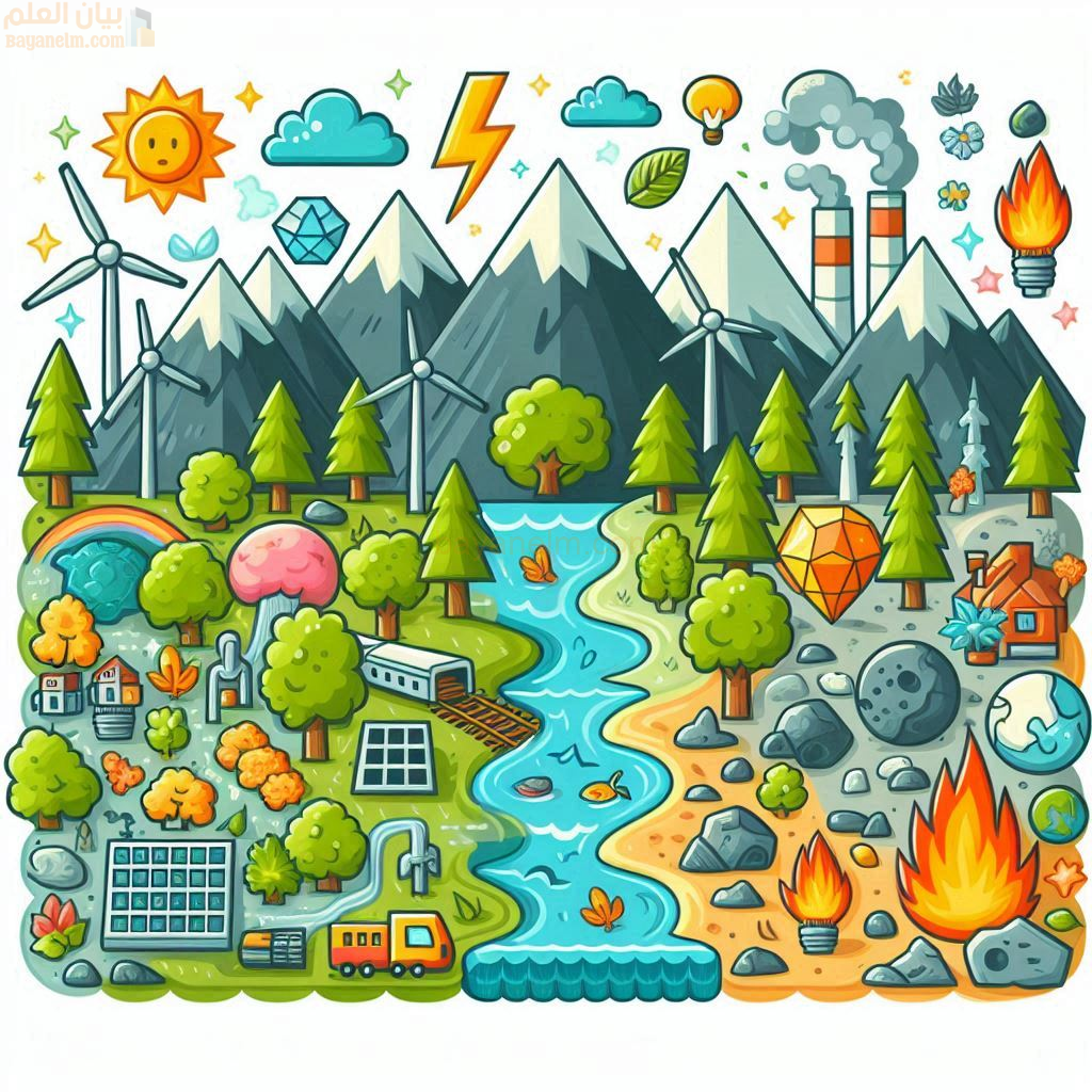 الموارد الطبيعية وانواعها