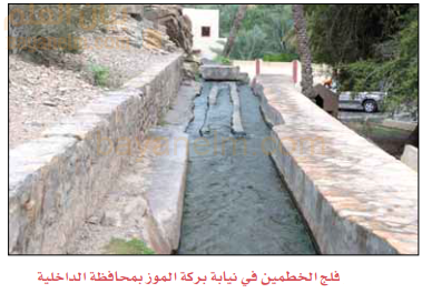 فلج الخطمين في نيابة بركة الموز بمحافظة الداخلية