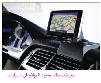 تطبيقات نظان تحديد المواقع في السيارات
