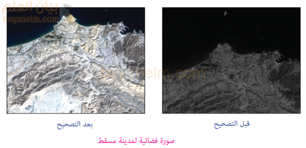 صورة فضائية لمدينة مسقط