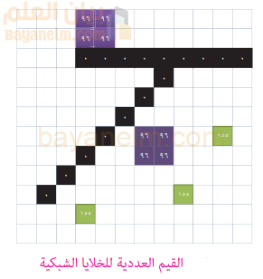 القيم العددية للخلايا الشبكية