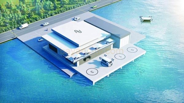 عُمان تفتتح أول محطة طيران حضري باستخدام الحافلات الطائرة eVTOL