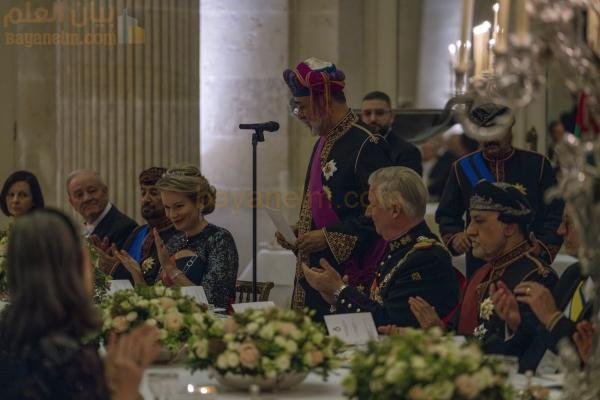 تكريما لجلالة الملك، ملك البلجيكيين يستضيف حفل عشاء رسمي