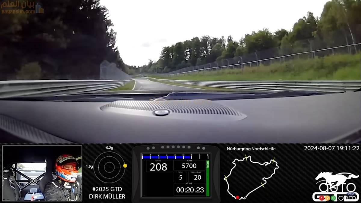 تشارك شركة Ford مقطع فيديو لسيارة Mustang GTD وهي تحرق حلبة Nürburgring | أخبار السيارات