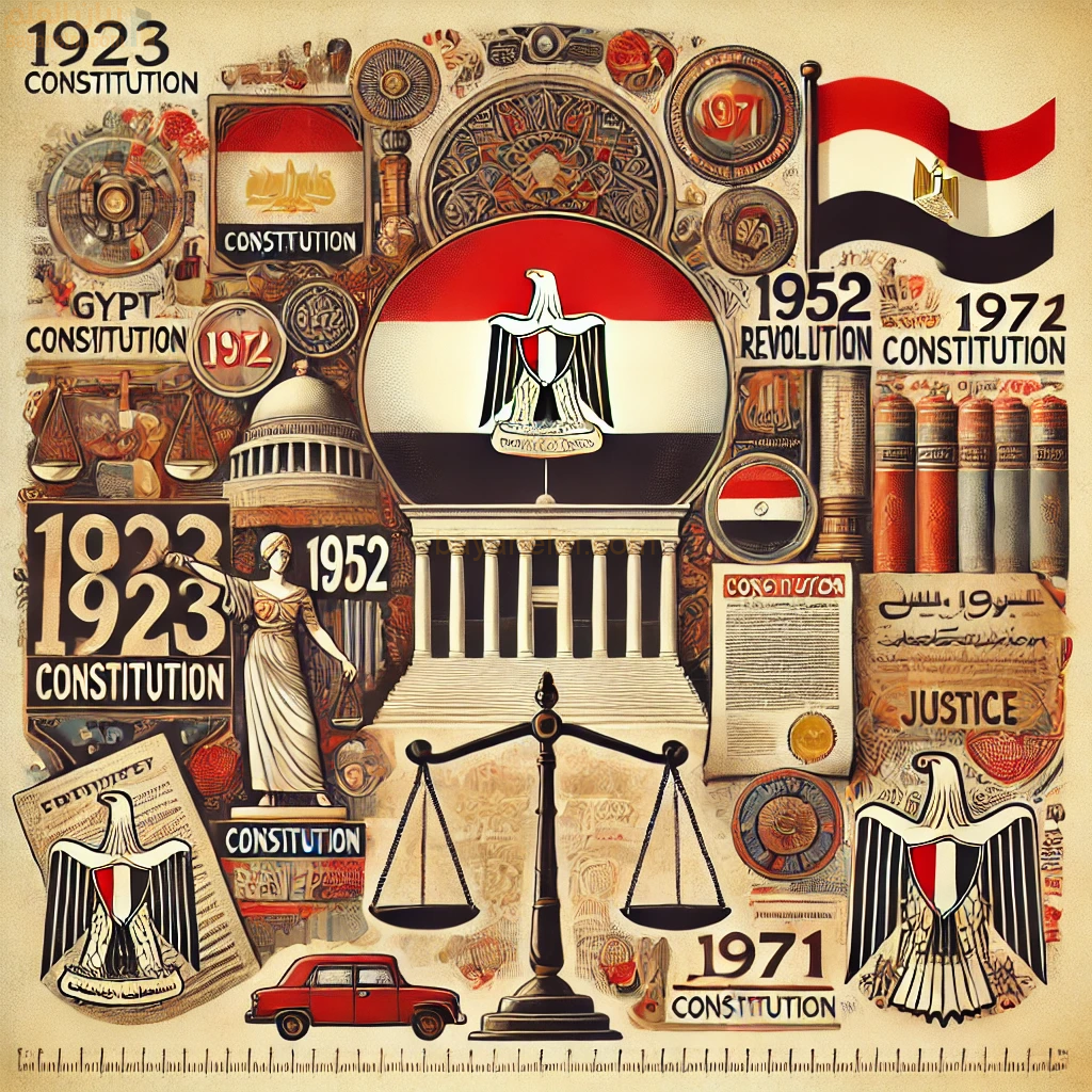 قائمة بدساتير مصر