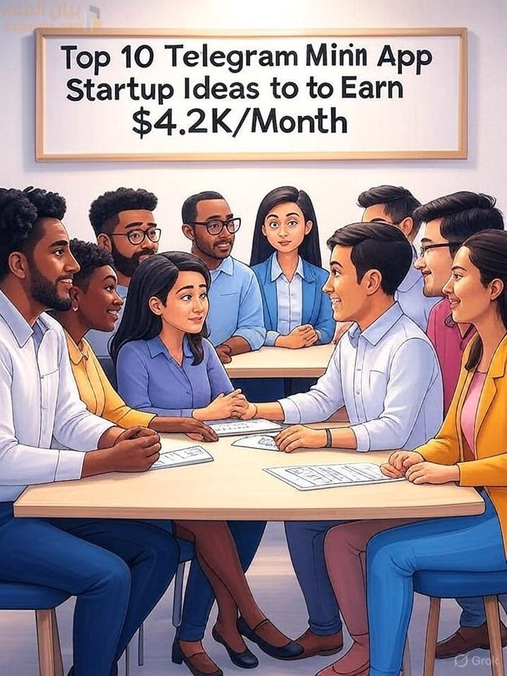 أفضل 10 أفكار لتطبيقات مصغّرة على تيليجرام لتحقيق دخل شهري يصل إلى 4,200 دولار