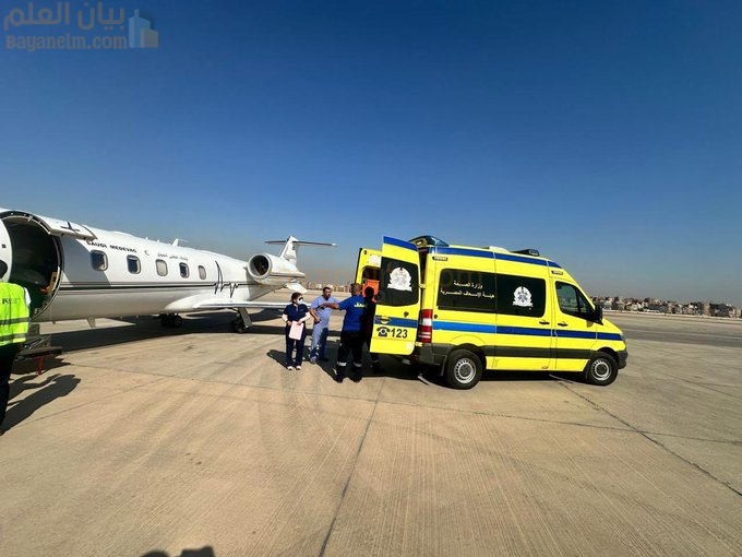 طائرة إخلاء طبي تنقل مواطنة سعودية من مصر لاستكمال علاجها بالمملكة
