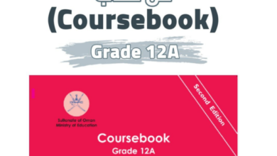 حل كتاب مادة اللغة الانجليزية للصف الثاني عشر الفصل الدراسي الاول المنهج العماني