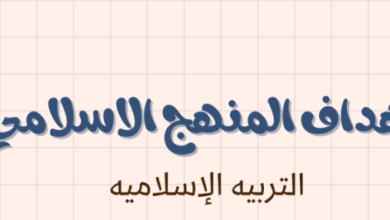 ملخص وشرح درس اهداف المنهج الاسلامي لمادة التربية الاسلامية للصف الحادي عشر الفصل الدراسي الاول المنهج العماني