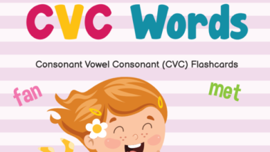 كتيب تعليم الاطفال قراءة الكلمات باللغة الانجليزية مناسب للحلقة الاولى والثانية