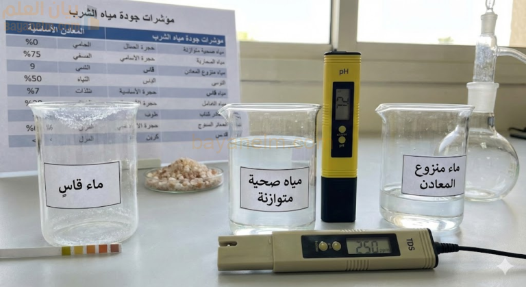 النِّسَب النموذجية للأملاح والمعادن في مياه الشرب وأهميتها الصحية