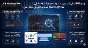وسع آفاقك في التداول: 4 أدوات تصفية متقدمة في TradingView لتحديد الفرص بدقة أعلى
